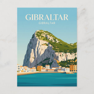 Cartão Postal A Rocha de Gibraltar Gibraltar