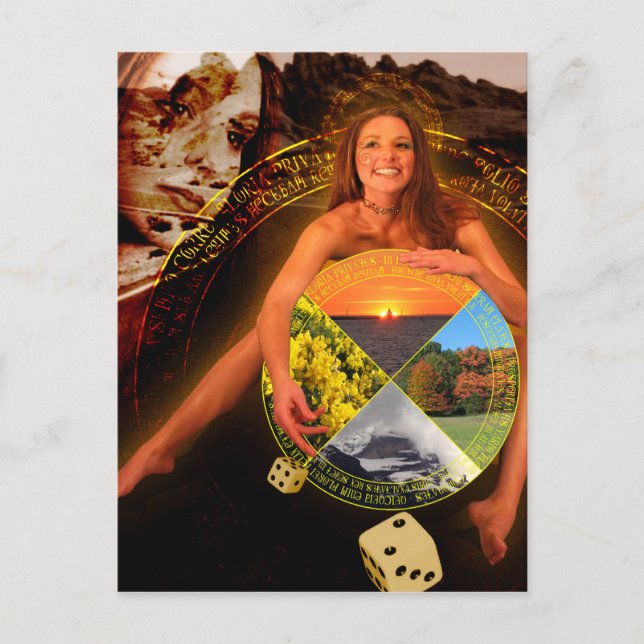 Cartão Postal A Roda da Arte de Cartola Fortune (Frente)