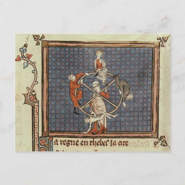 Cartão Postal A Roda da Fortuna, de Ovide Moralize (Frente)