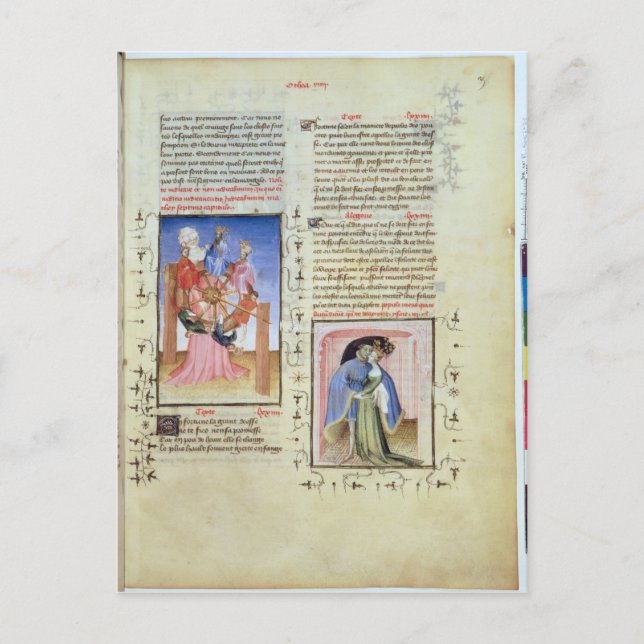 Cartão Postal A roda da fortuna e a traição (Frente)