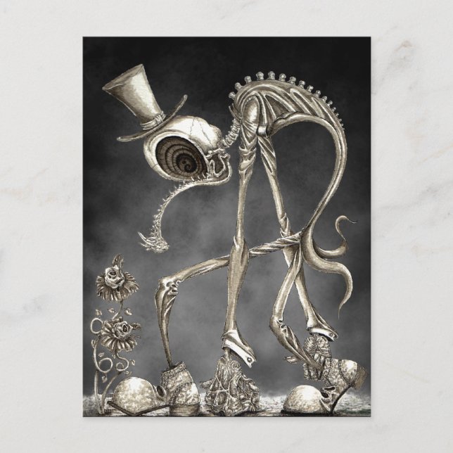 Cartão Postal A rolagem com o plano de fundo (Frente)