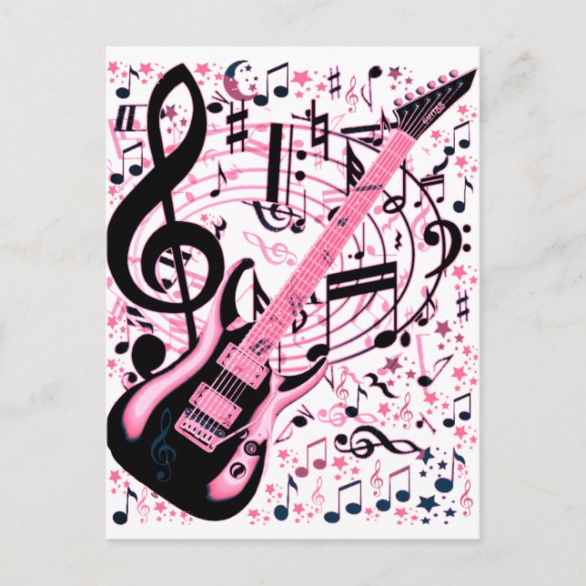 Cartão Postal A rosa, Rock & Roll_ (Frente)