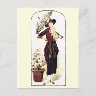 Cartão Postal A roupa perfeita para o jardim