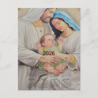 Cartão Postal A Sagrada Família: Amor Divino Calendário 2026