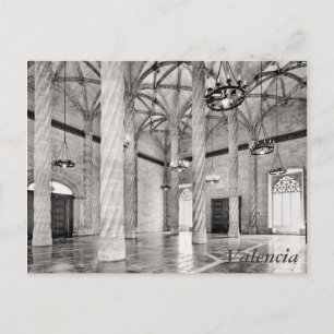 Cartão Postal A Sala das Colunas em Valência
