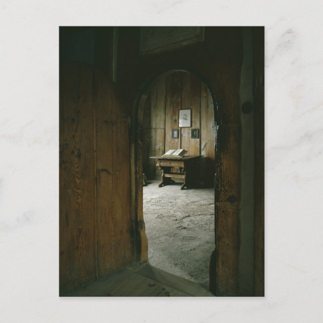 Cartão Postal A Sala de Lutero no Castelo de Wartburg (Frente)