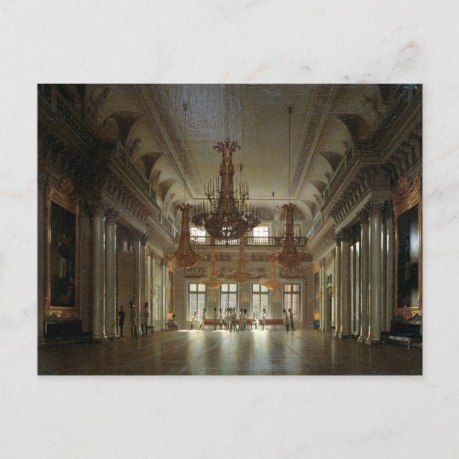 Cartão Postal A Sala do Marechal de Campo no Inverno (Frente)