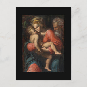 Cartão Postal A Santa Família de Girolamo da Carpi