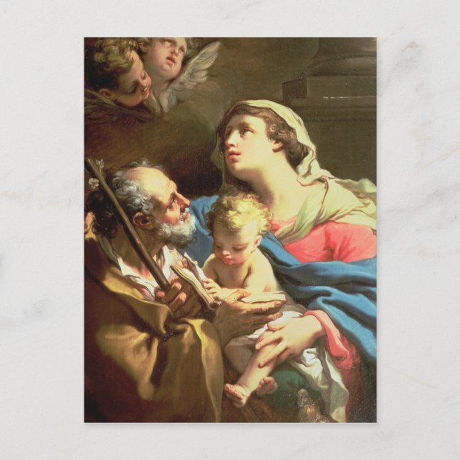 Cartão Postal A Santa Família, século XVIII (Frente)