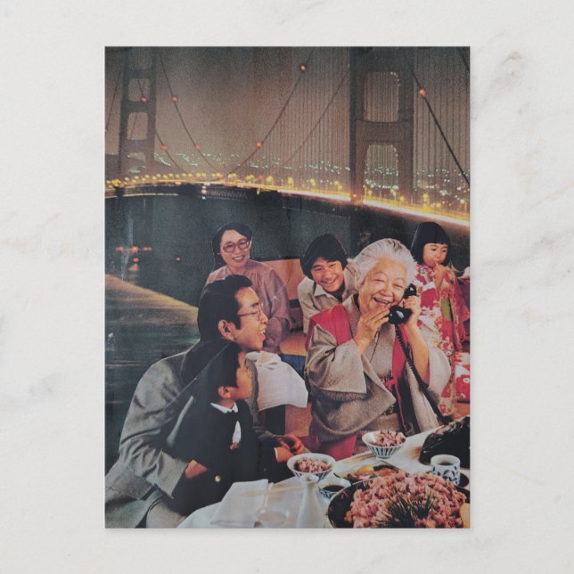 Cartão Postal A Scenic Dinner at the Bridge at Night Postcard (Frente)