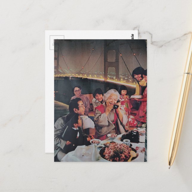 Cartão Postal A Scenic Family Dinner at the Bridge (Frente/Verso In Situ)