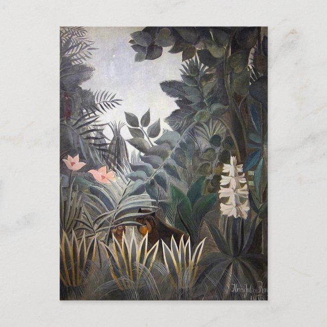 Cartão Postal A selva equatorial (Frente)