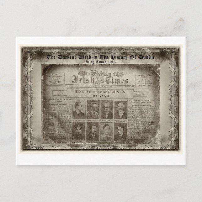 Cartão Postal A semana mais escura da história de Dublin (Frente)