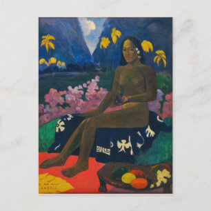 Cartão Postal A Semente do Gauguin de Arte Fina de Areoi