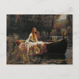 Cartão Postal A Senhora de Shalott, John William Waterhouse