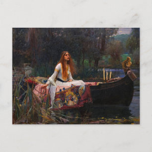 Cartão Postal A Senhora de Shalott por John William Waterhouse
