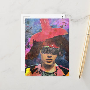 Cartão Postal A Senhora do Chapéu Abajur