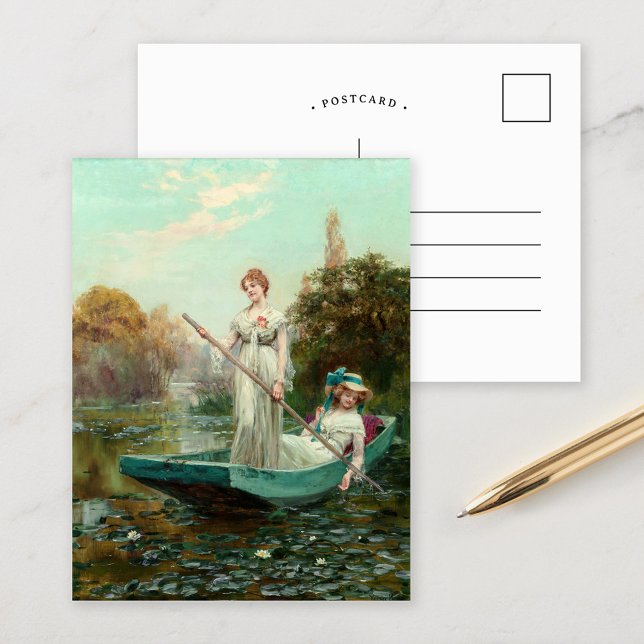 Cartão Postal A Senhora do Lago | Henry John Yeend King (Criador carregado)