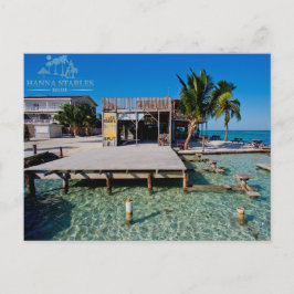 Cartão Postal A separação no calafate de Caye, Belize