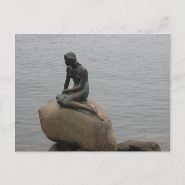 Cartão Postal A sereia pequena (Frente)