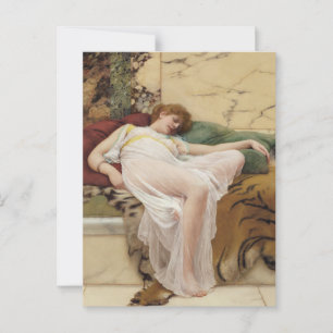 Cartão Postal A Siesta John William Godward Art