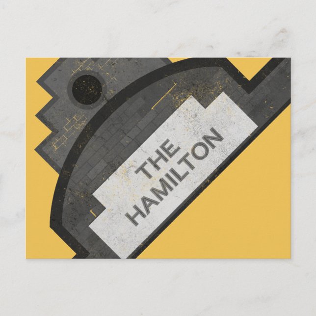Cartão Postal a sinalização de hamilton (Frente)