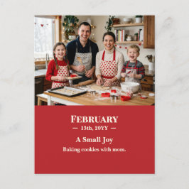 Cartão Postal A Small Joy February Memory Photo Postcard