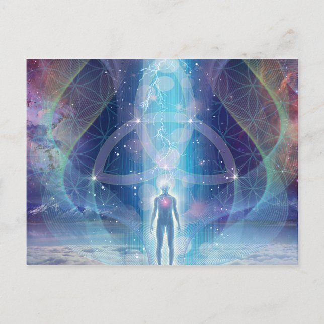 Cartão Postal "A Spark of Creator" - Trinidade (Frente)