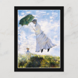 Cartão Postal A Sra. Monet está Soproada