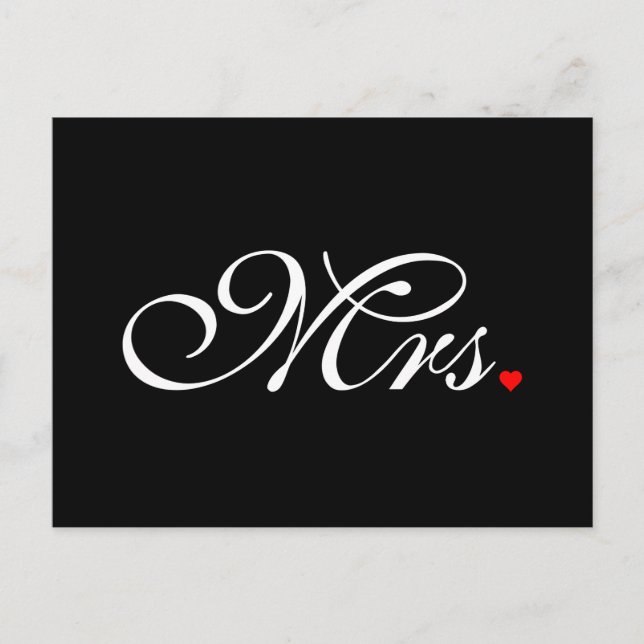 Cartão Postal A Sra. Wife Noteou A Sua Nova Semana (Frente)