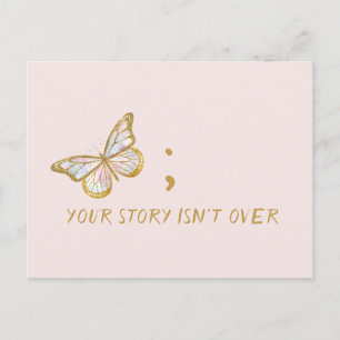 Cartão Postal A Sua História Não Terminou Conscientização sobre 