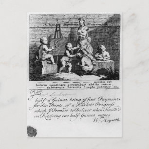 Cartão Postal A Subscription Ticket for 'A Harlot's