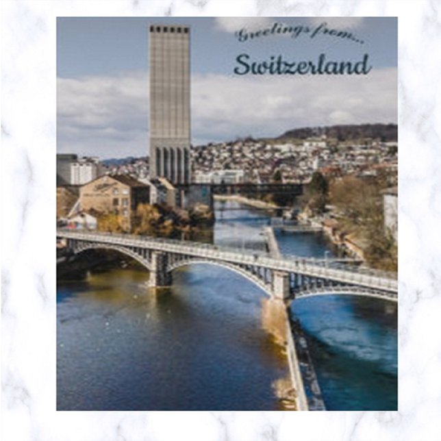 Cartão Postal A Suiça Swissmill Tower Kornhaus Zürich (Criador carregado)