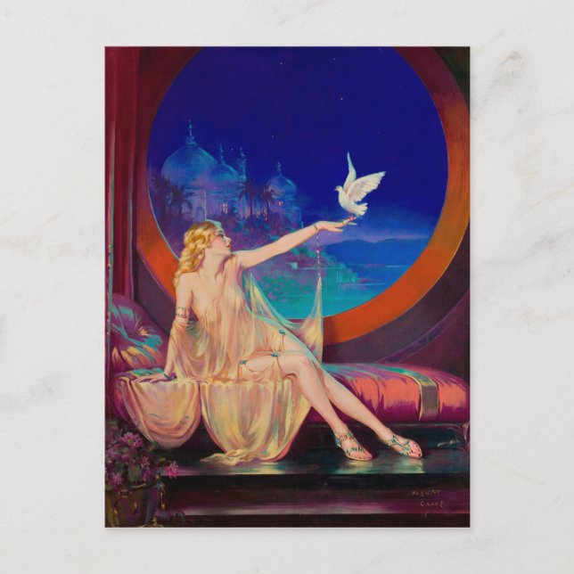 Cartão Postal A Sultana de Henry Clive (Frente)