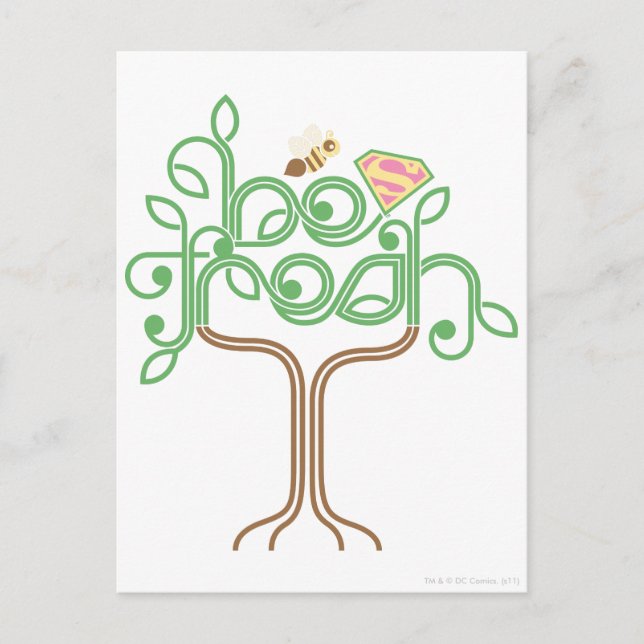 Cartão Postal A Supergirl É Fresca (Frente)