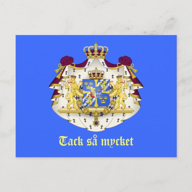 Cartão Postal A Swedish Thank You (Frente)