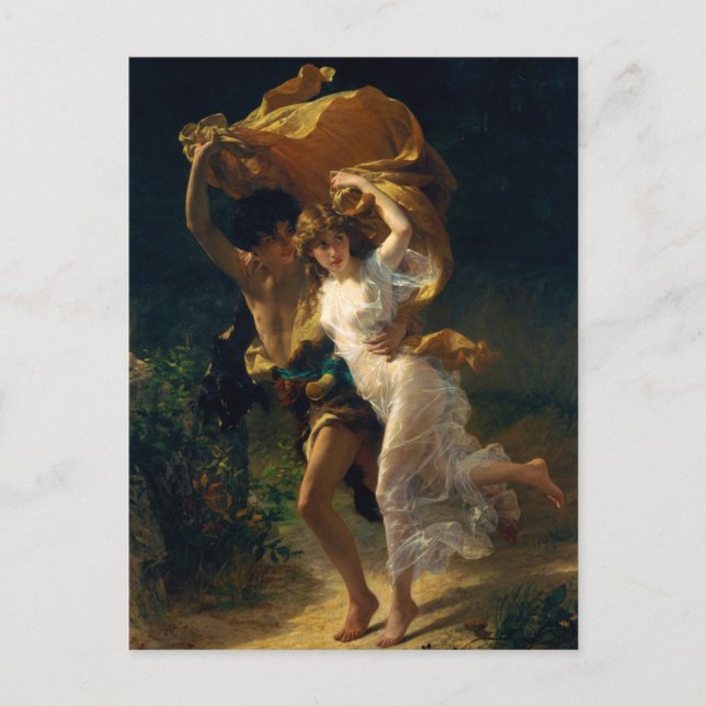 Cartão Postal A Tempestade de Pierre Auguste Cot (1880) (Frente)