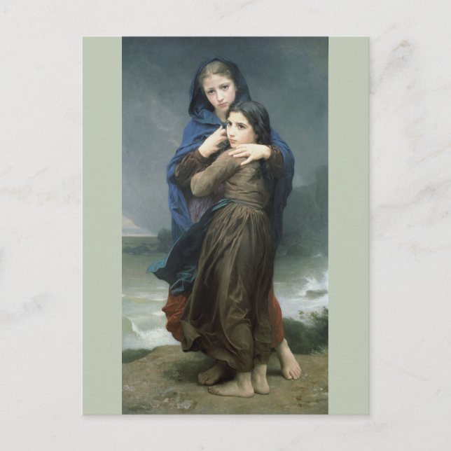Cartão Postal A Tempestade (L'Orage) de Bouguereau (Frente)