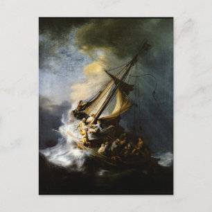 Cartão Postal A Tempestade no Mar da Galileia