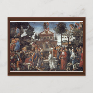 Cartão Postal A Tentação de Cristo por Botticelli Sandro