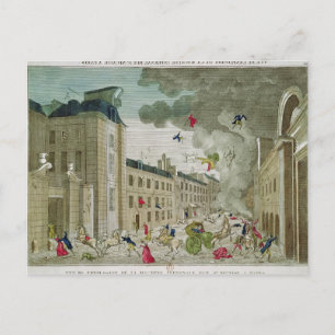 Cartão Postal A Tentativa de Assassinato de Napoleão Bonaparte