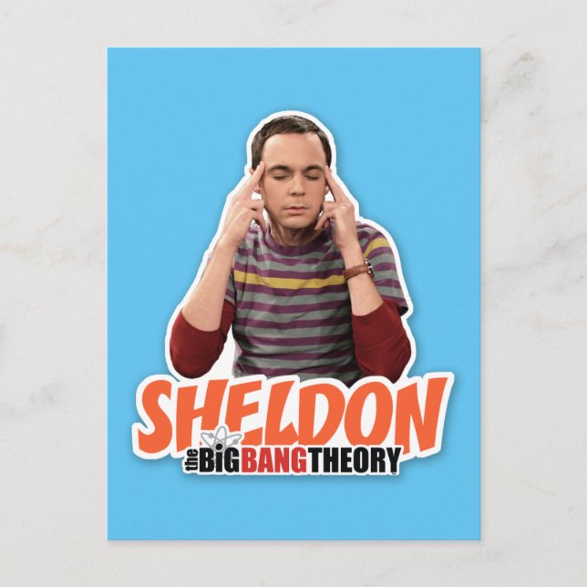 Cartão Postal A Teoria do Big Bang | Sheldon (Frente)