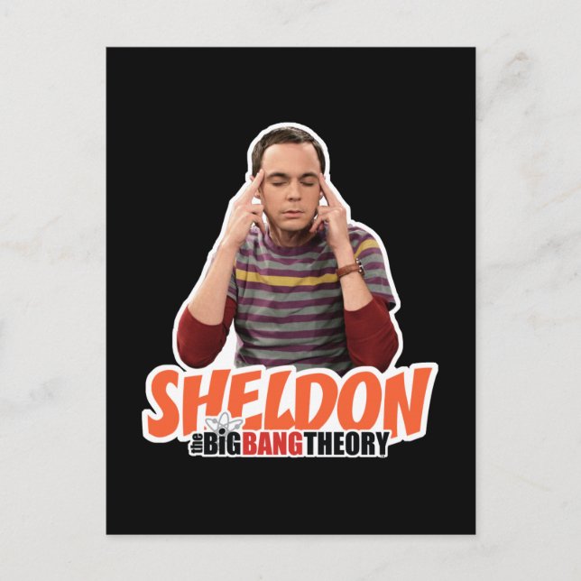 Cartão Postal A Teoria do Big Bang | Sheldon (Frente)