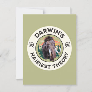 Cartão Postal A Teoria mais Hairiest de Darwin Wooly Mammoth