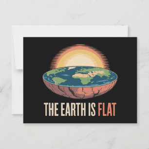 Cartão Postal A Terra É Uma Teoria Humorosa Flagrante
