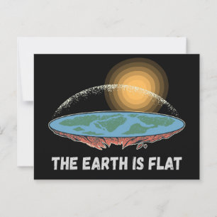 Cartão Postal A Terra É Uma Teoria Humorosa Flagrante