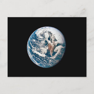 Cartão Postal A Terra fotografada da espaçonave Apollo 10.