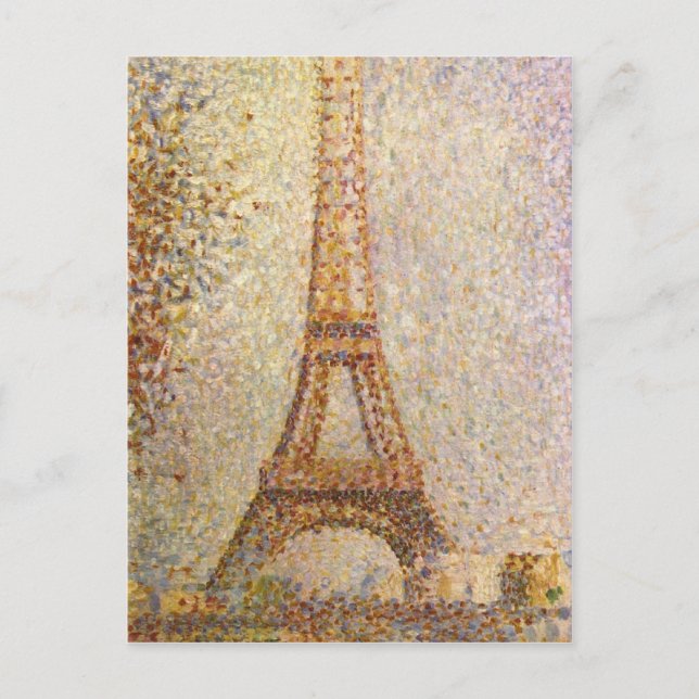 Cartão Postal A Torre Eiffel de Georges Seurat (Frente)