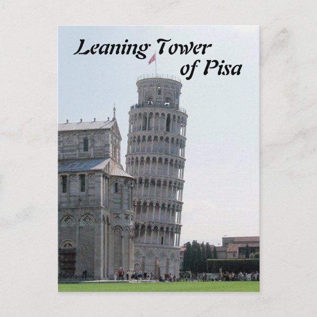 Cartão Postal A Torre Mentira de Pisa (Frente)