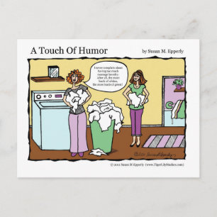 Cartão Postal "A Touch of Humor" Massage Laundry